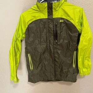 REI Kids' Green and Yellow Jacket